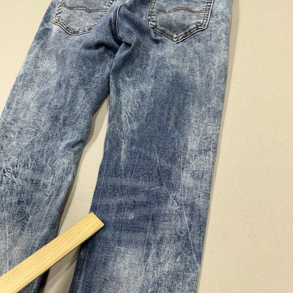 American Eagle Jeans Mens 30x34 Blue Skinny Next Level Flex Denim Distressed - Picture 9 of 9